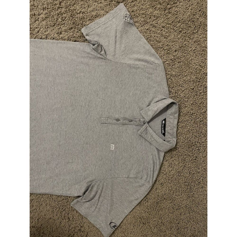 Travis Mathew Polo Shirt Mens Size‎ XL Gray Golf Golfing Polo Shirt